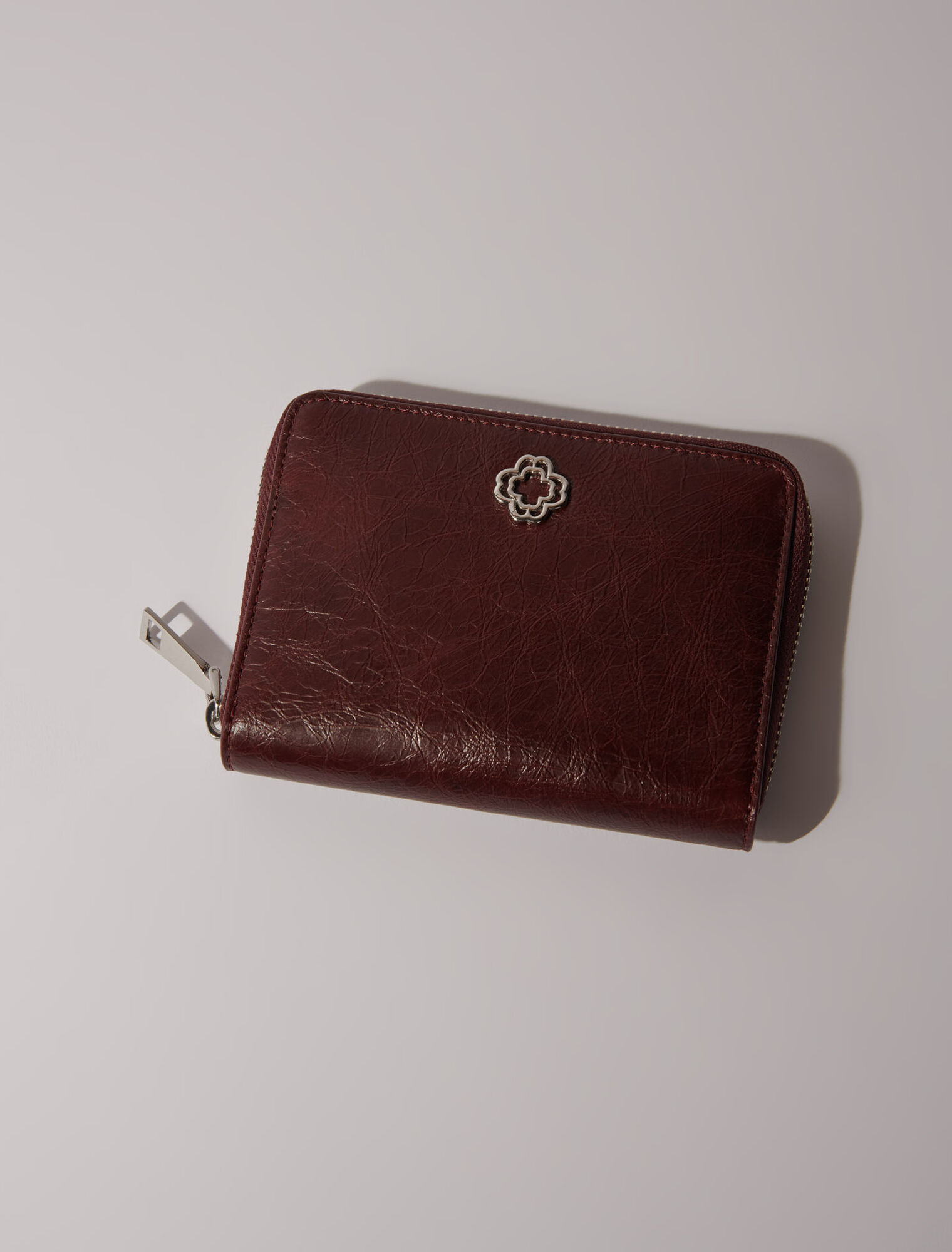 Brieftasche aus Craquelé-Leder