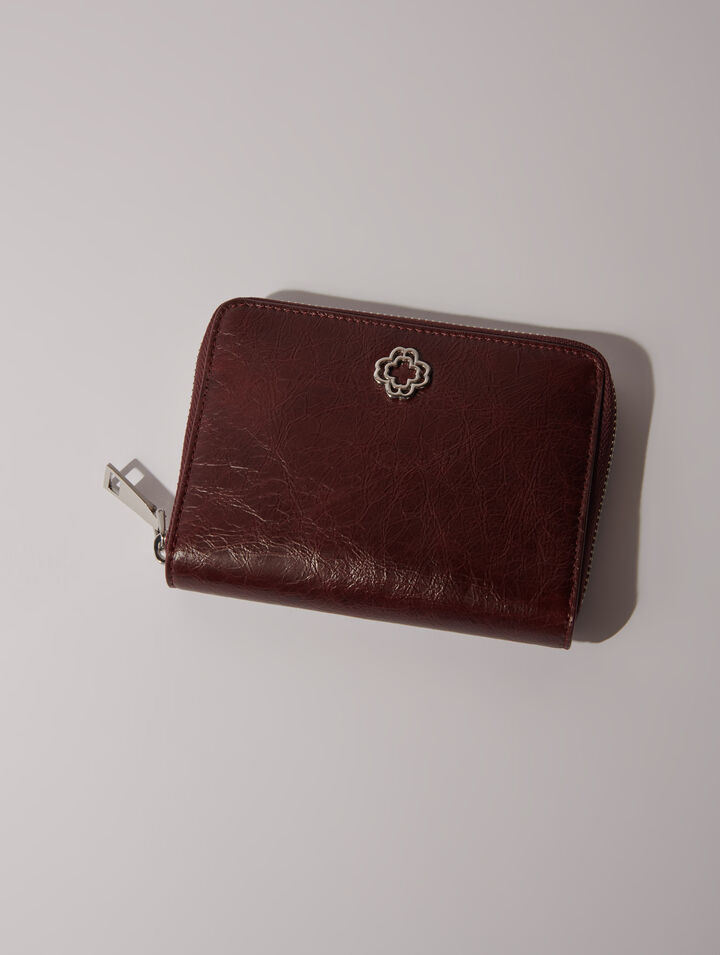 Brieftasche aus Craquelé-Leder