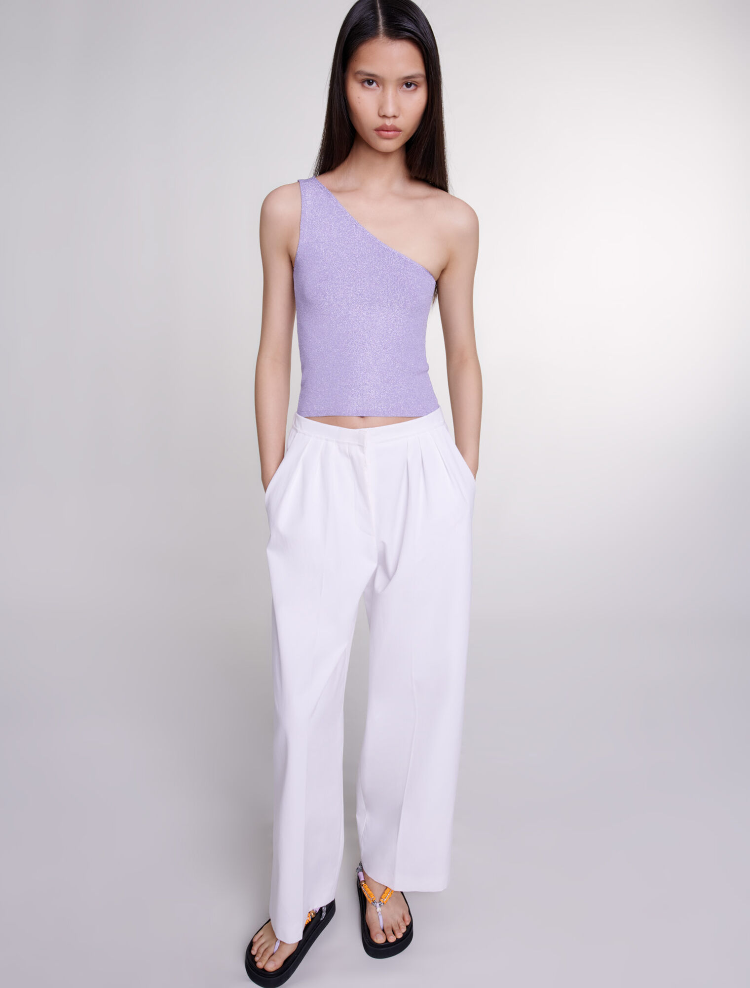 Asymmetrisches Metallic-Top