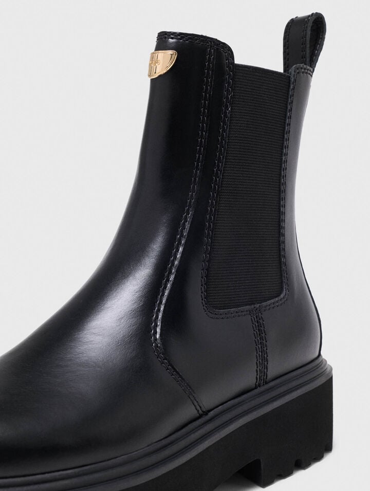 Chelsea-Boots aus Leder