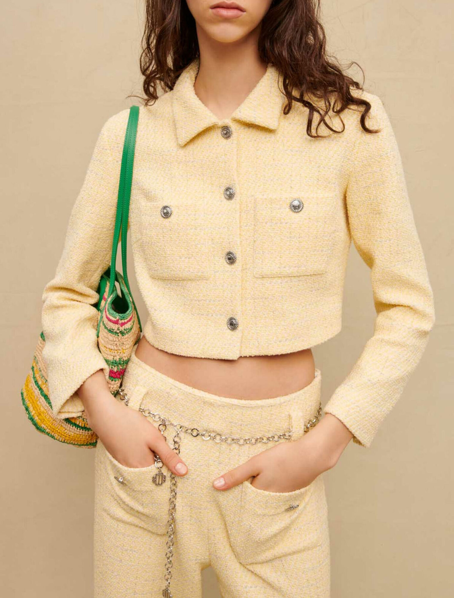 Kurze Kostümjacke aus Tweed