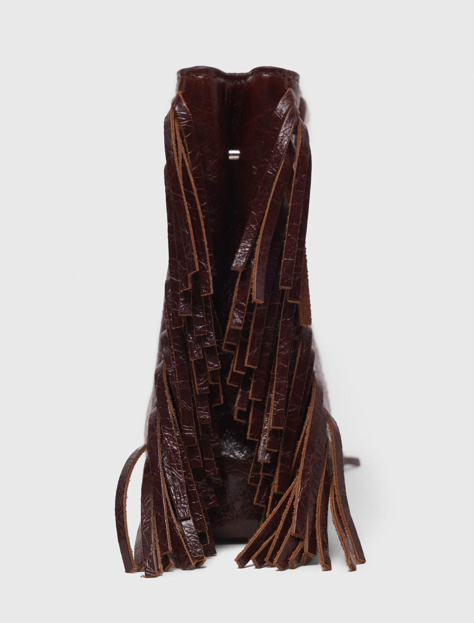 Minitasche M aus Craquelé-Leder