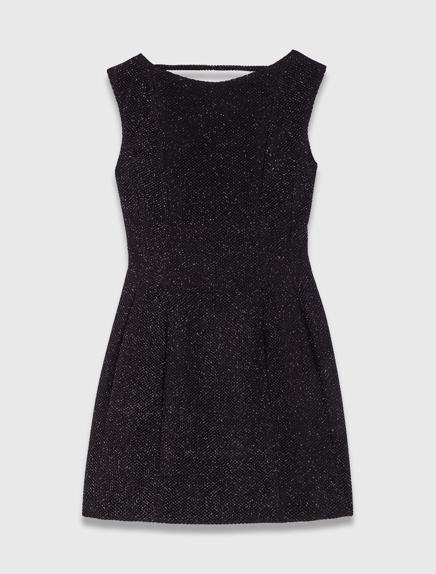 Kurzes ausgestelltes Kleid mit Strass