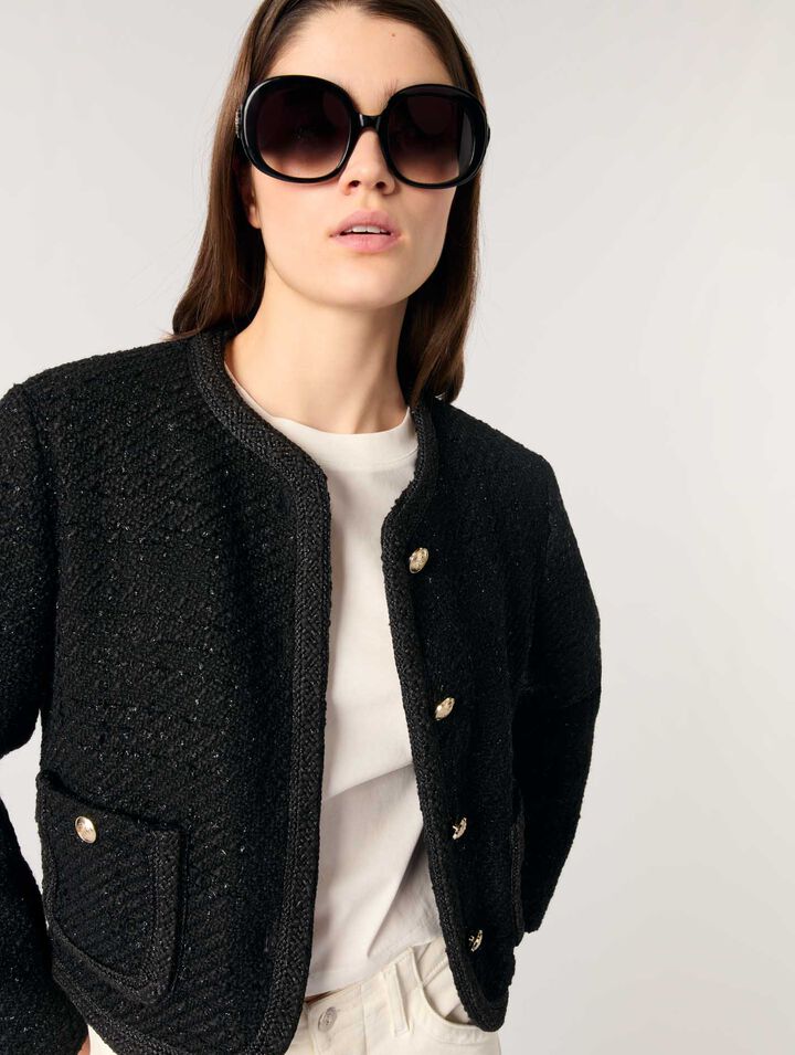Kurze Tweedjacke