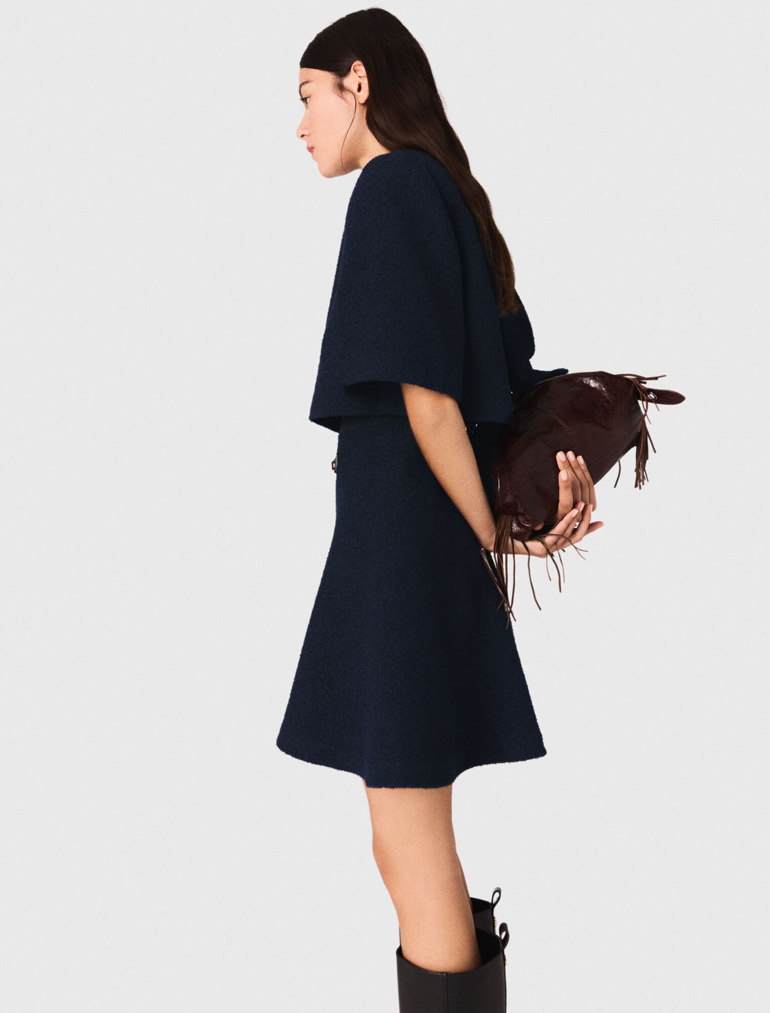 2-in-1-Kleid aus Tweed