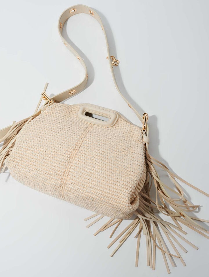 Mini M-Tasche mit Basteffekt