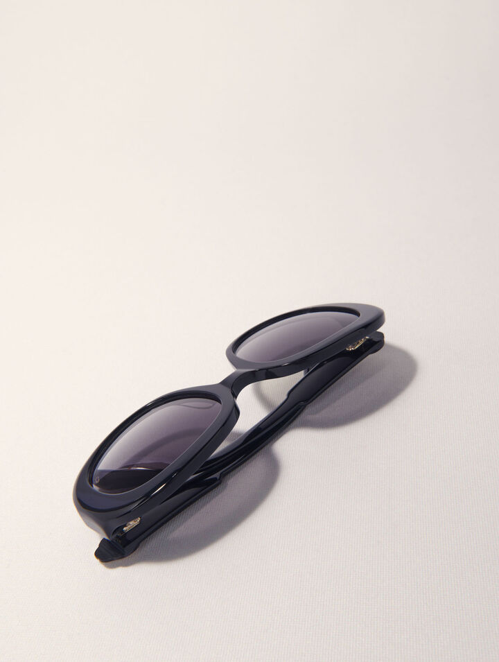 Runde Sonnenbrille aus Acetat
