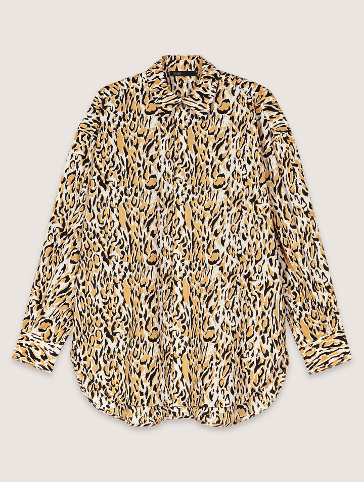 Hemd mit Leoparden-Print