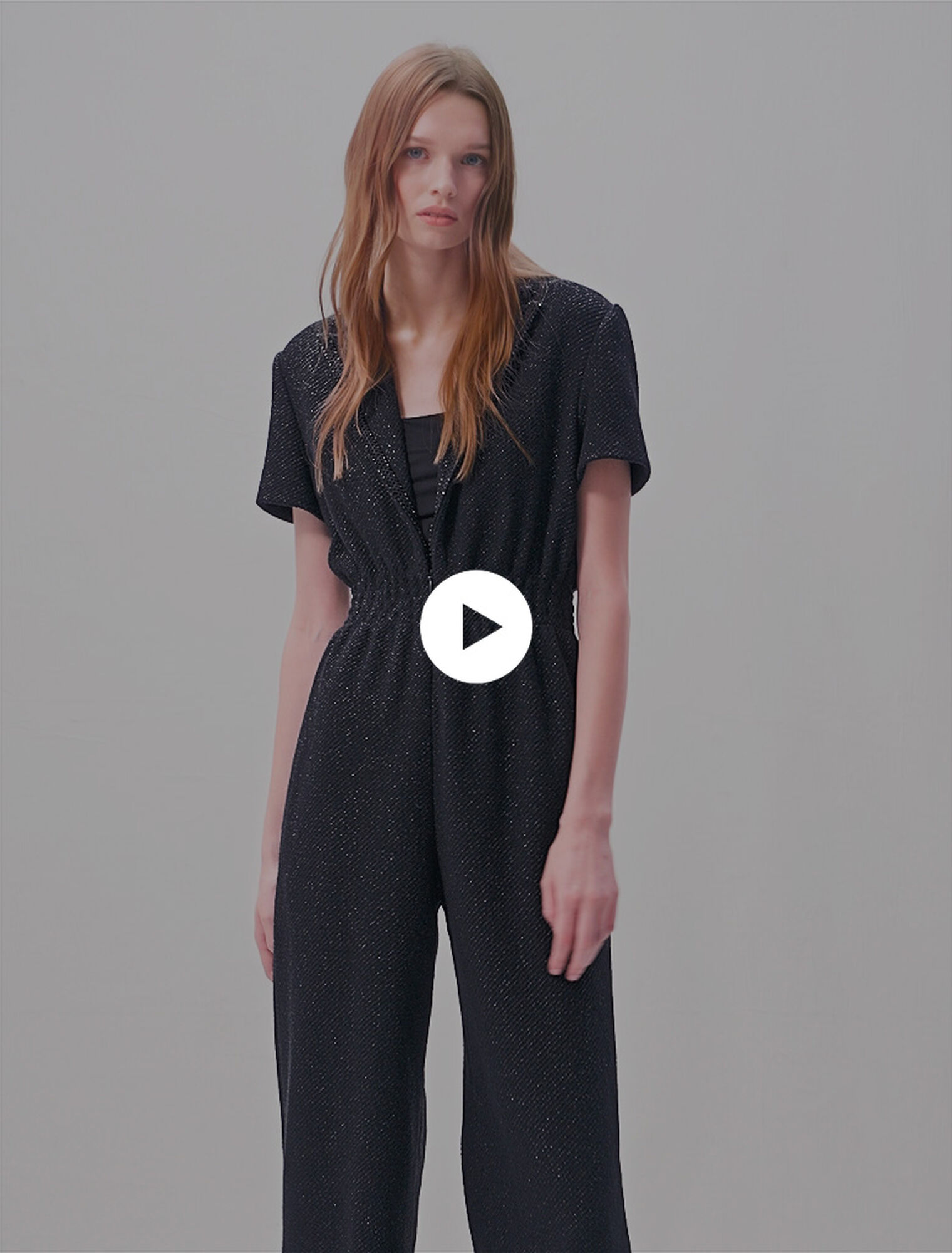 Hosenanzug aus Tweed