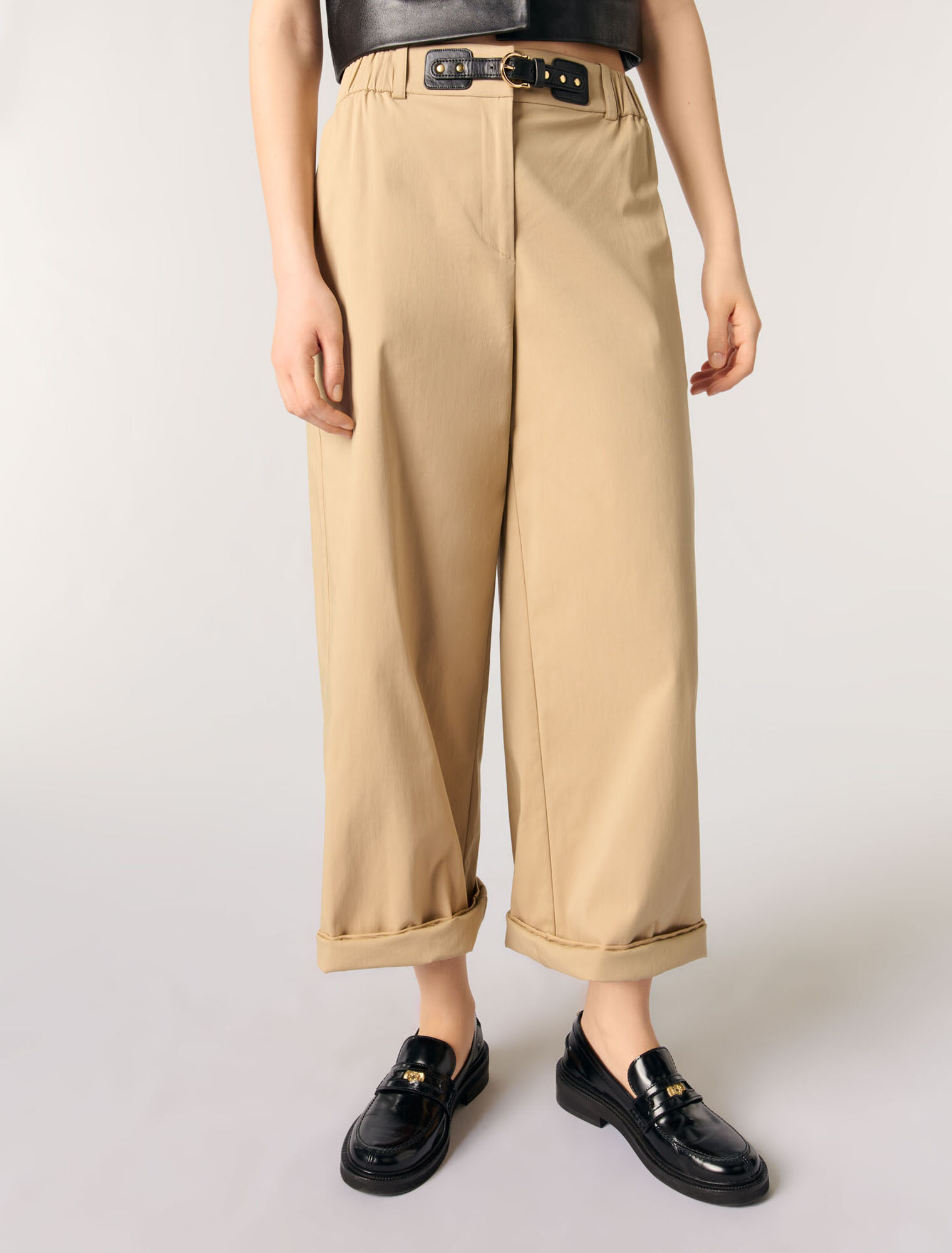 Weite Hose aus Baumwolle