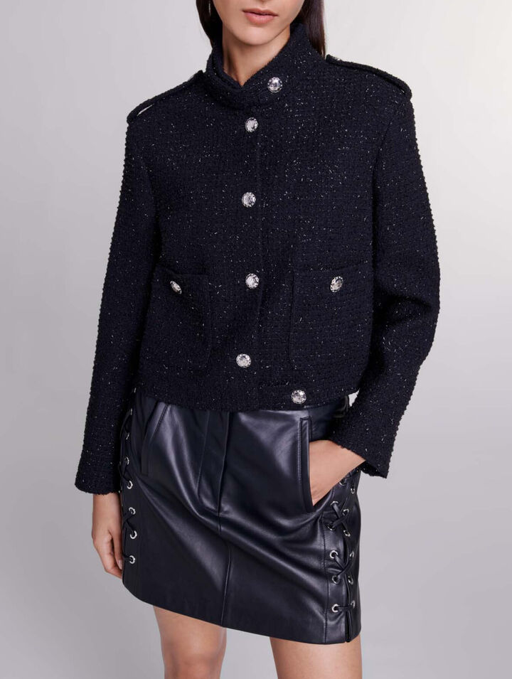 Short tweed jacket