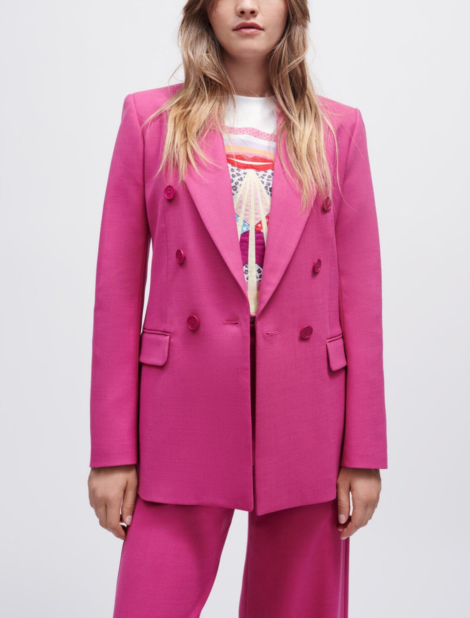Überkreuzte Stretch-Tailoring-Jacke