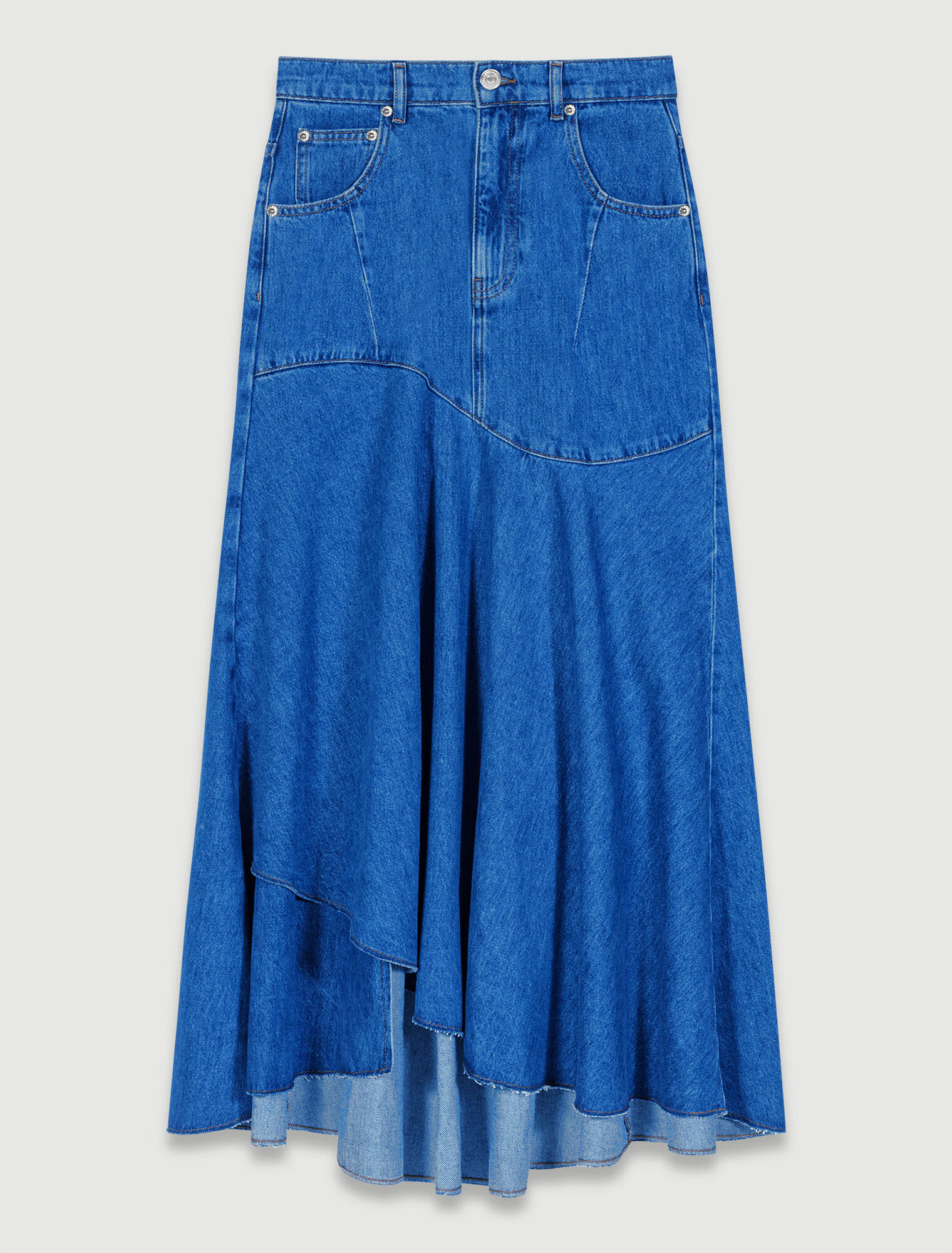 Asymmetrischer Jeansrock