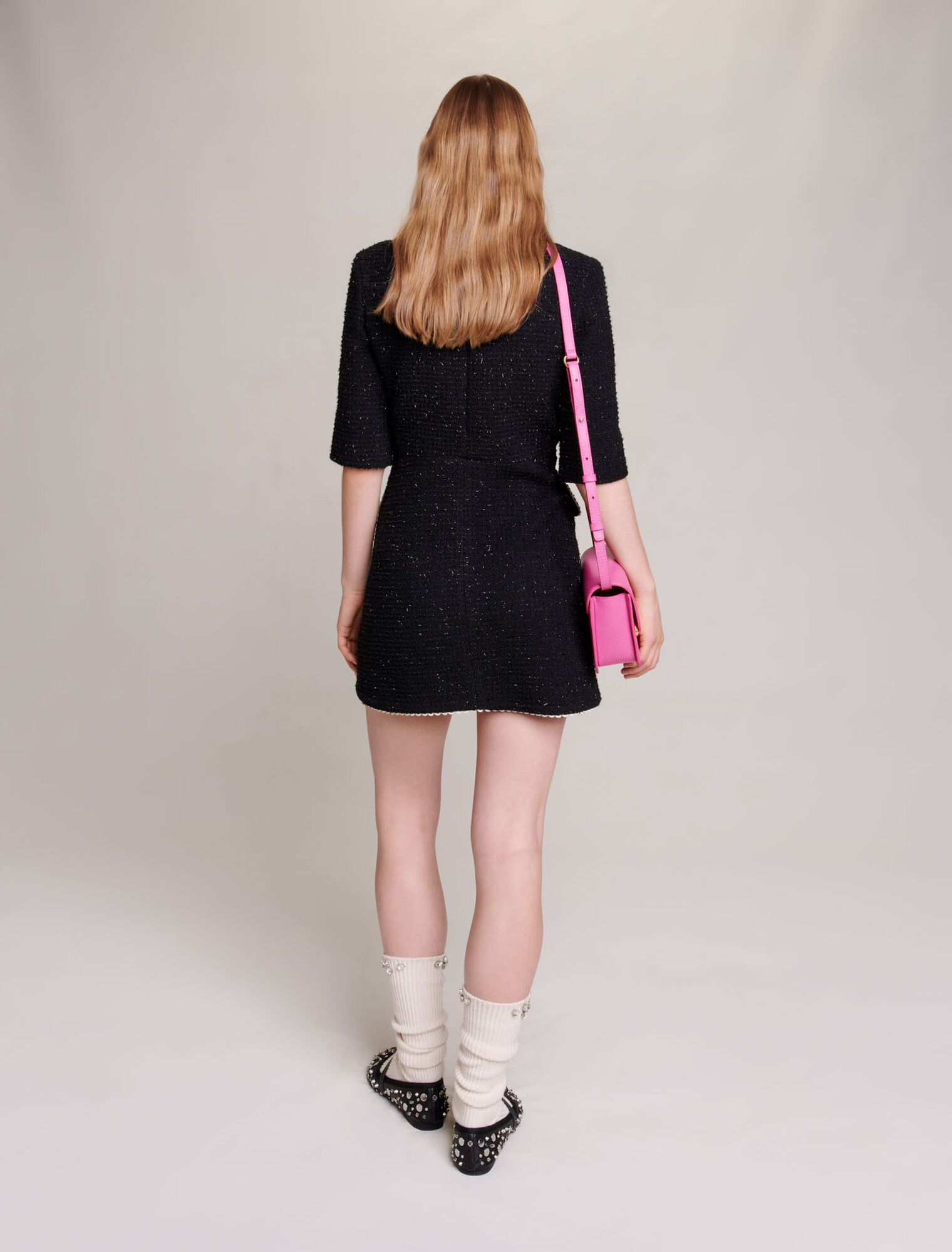Kurzes Kleid aus Tweed