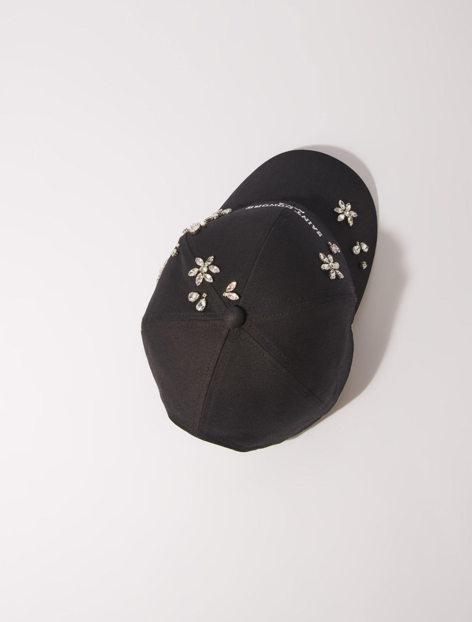 Cap aus Baumwolle mit Strass