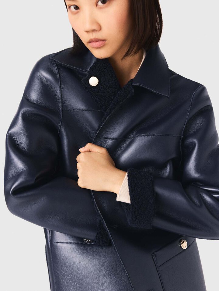 Wendbare Kunstlammfelljacke