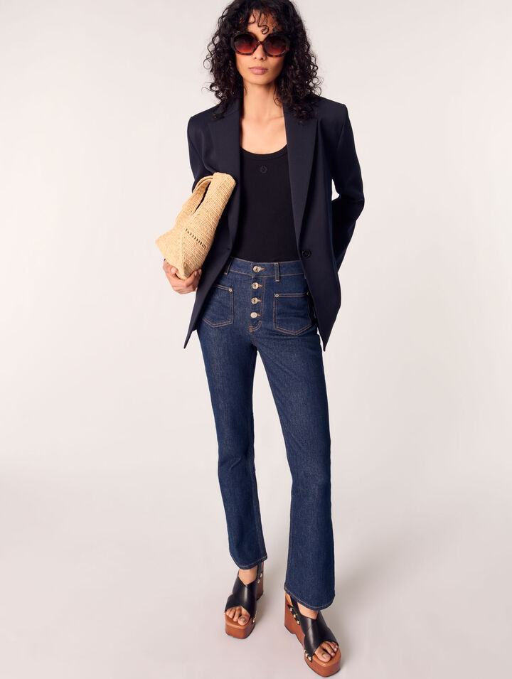 Denim-Jeans mit Taschen