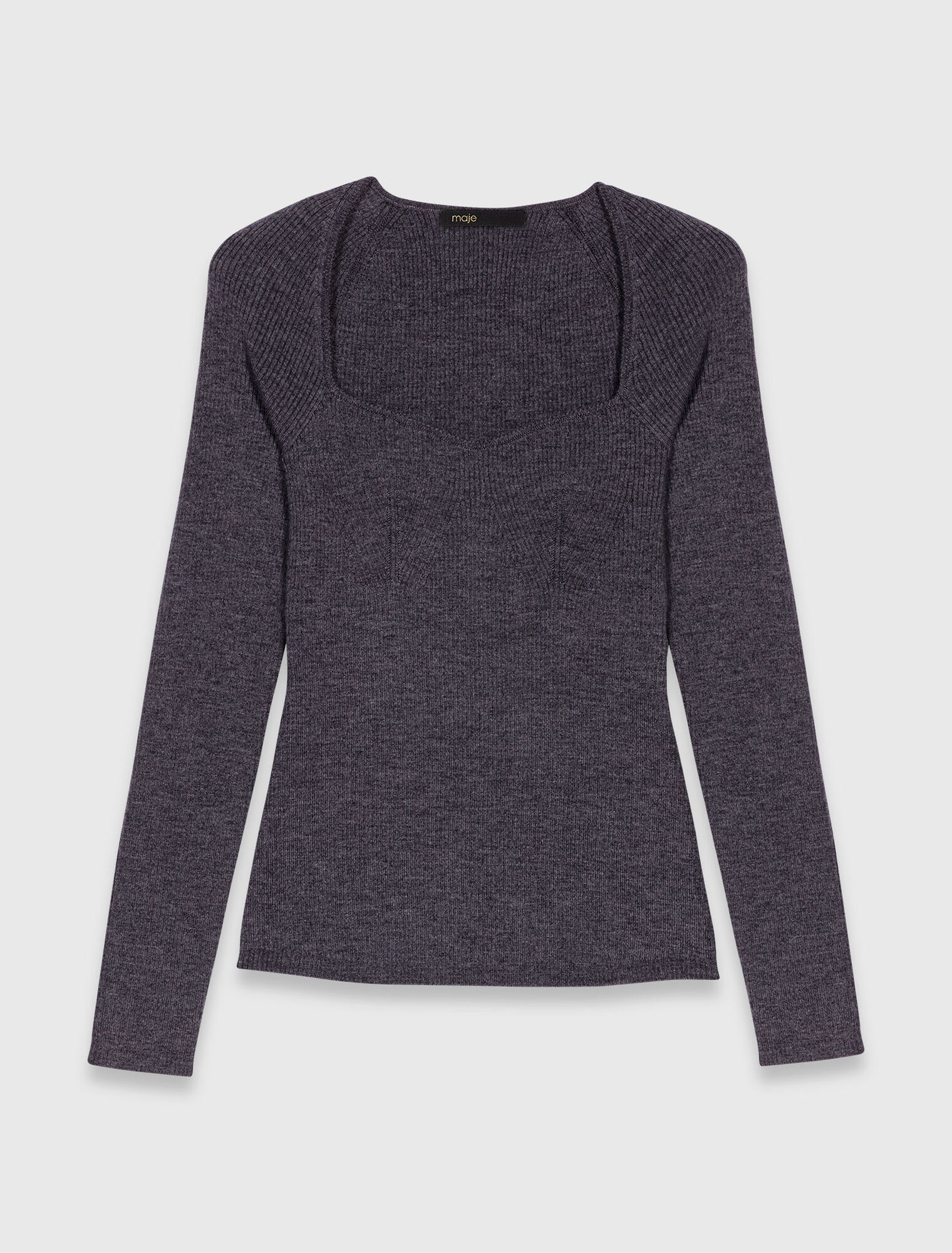 Pullover aus Rippstrick