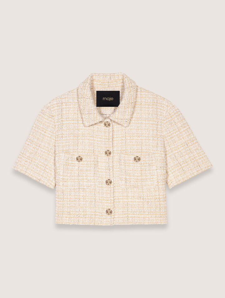 Kurze Tweedjacke