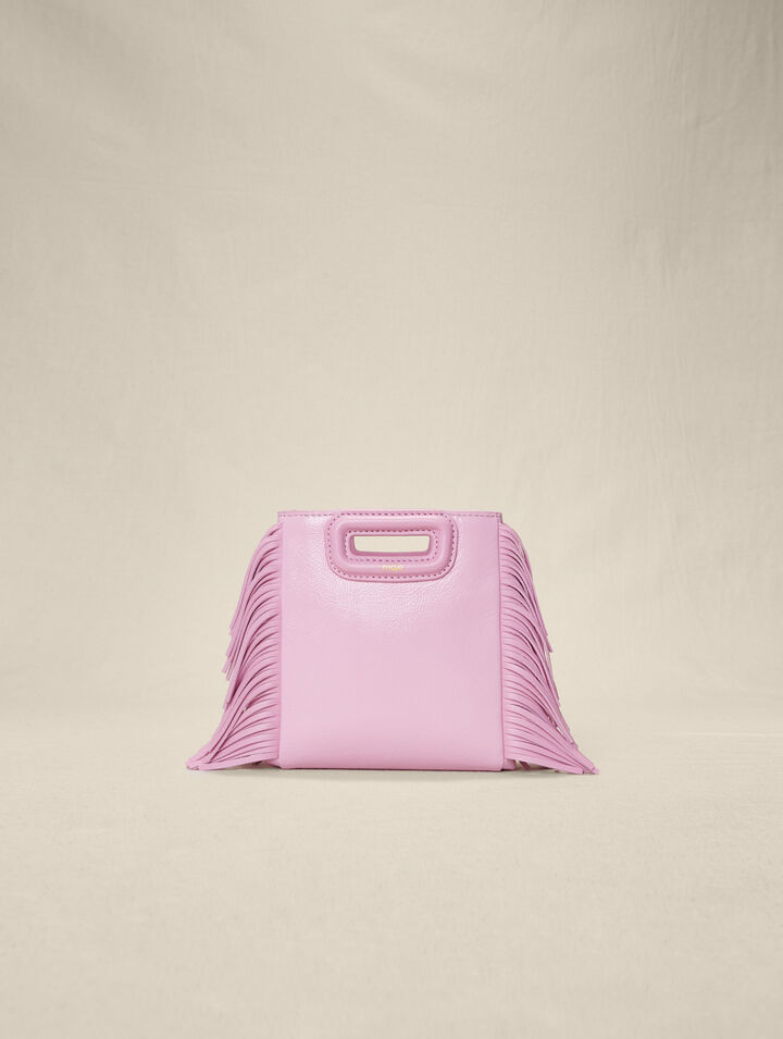 M Mini-Tasche aus rosafarbenem Leder