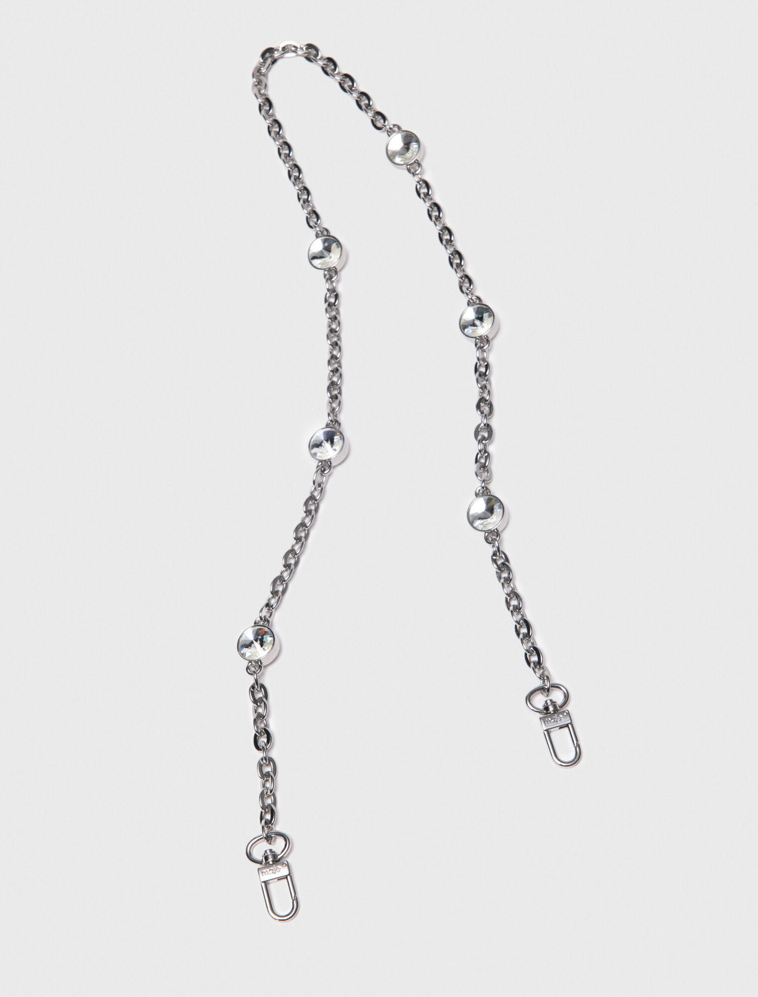 Kurze Schulterkette mit Strass