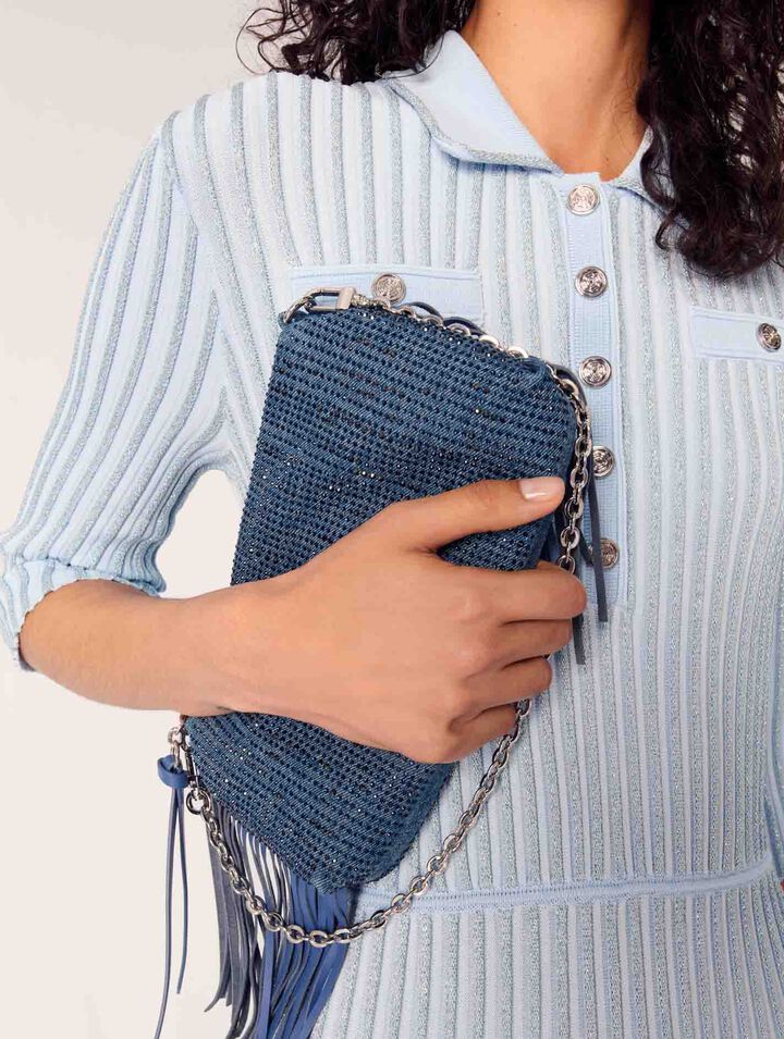 Clutch Miss M Pouch aus Denim