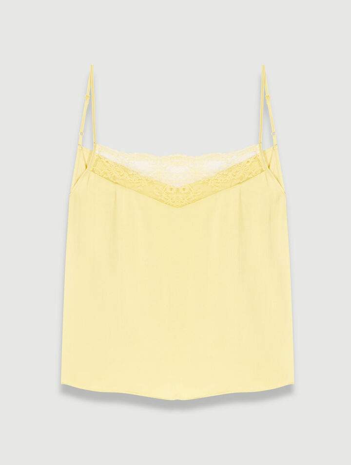 Satiniertes Damenunterhemd