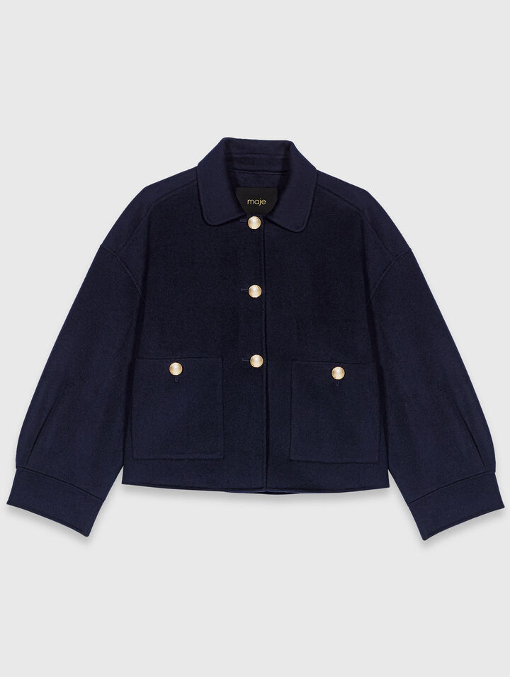 Kurze Wolljacke