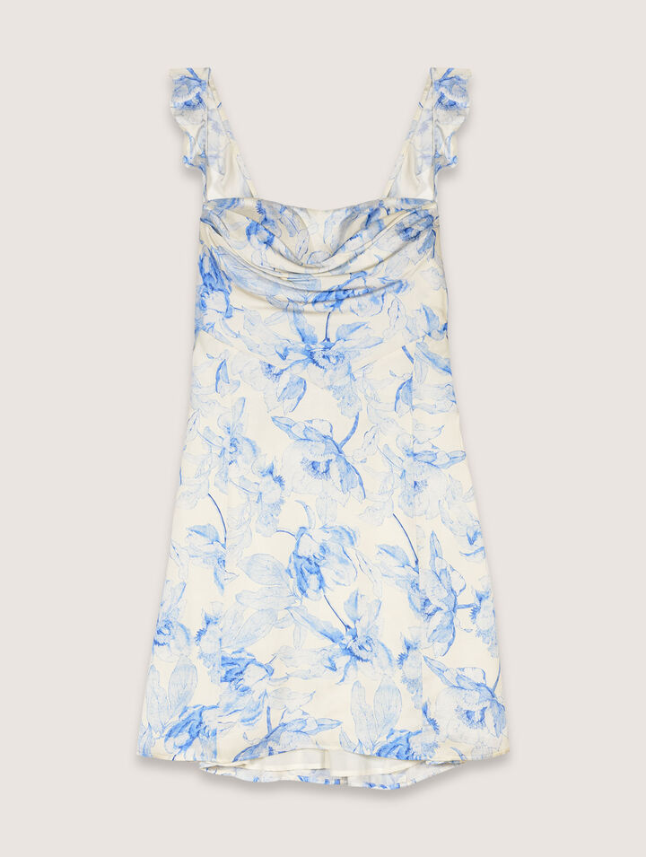 Kurzes bedrucktes Kleid