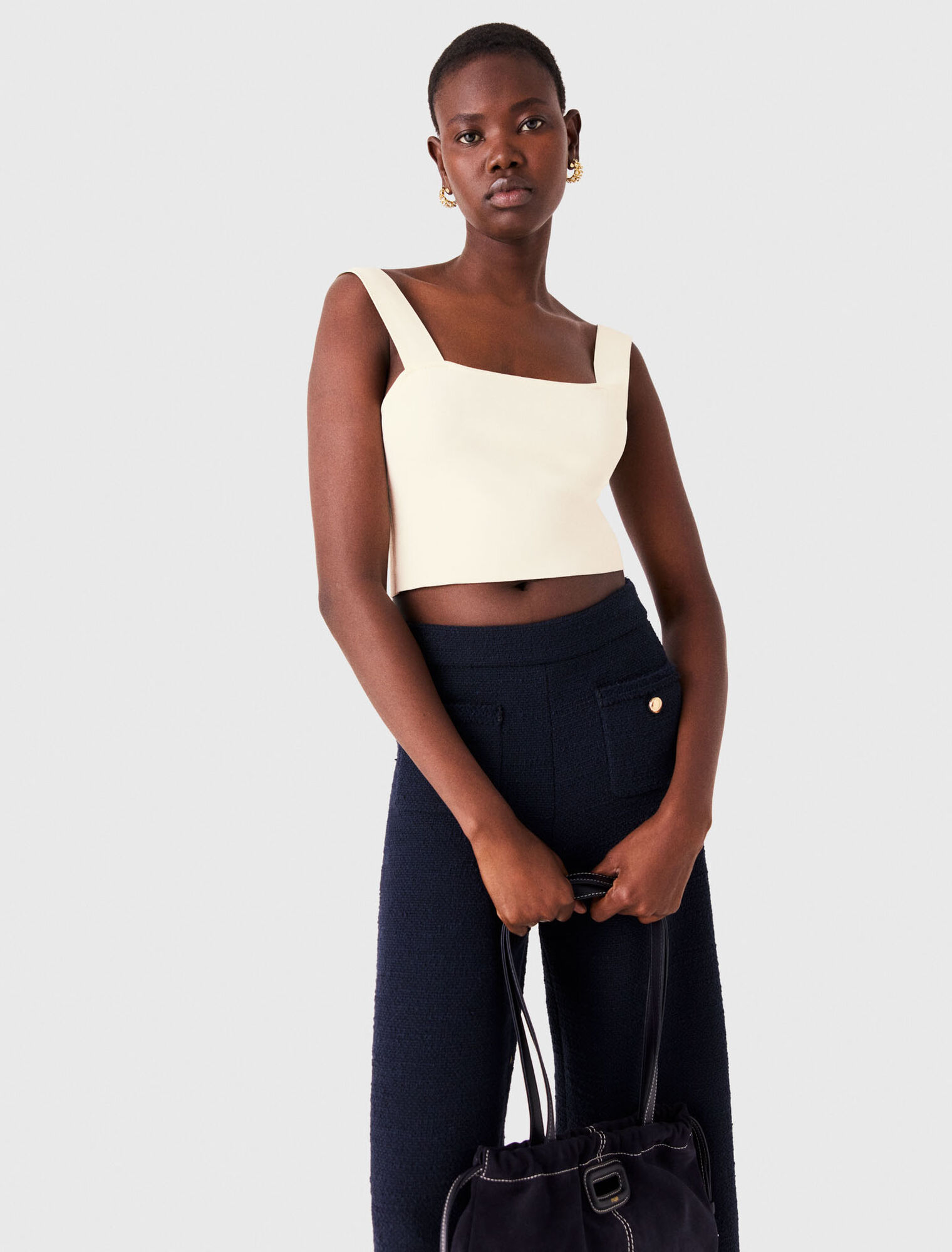 Crop Top aus Strick