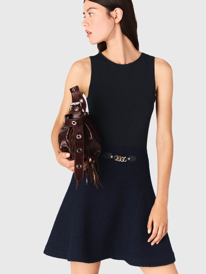 2-in-1-Kleid aus Tweed