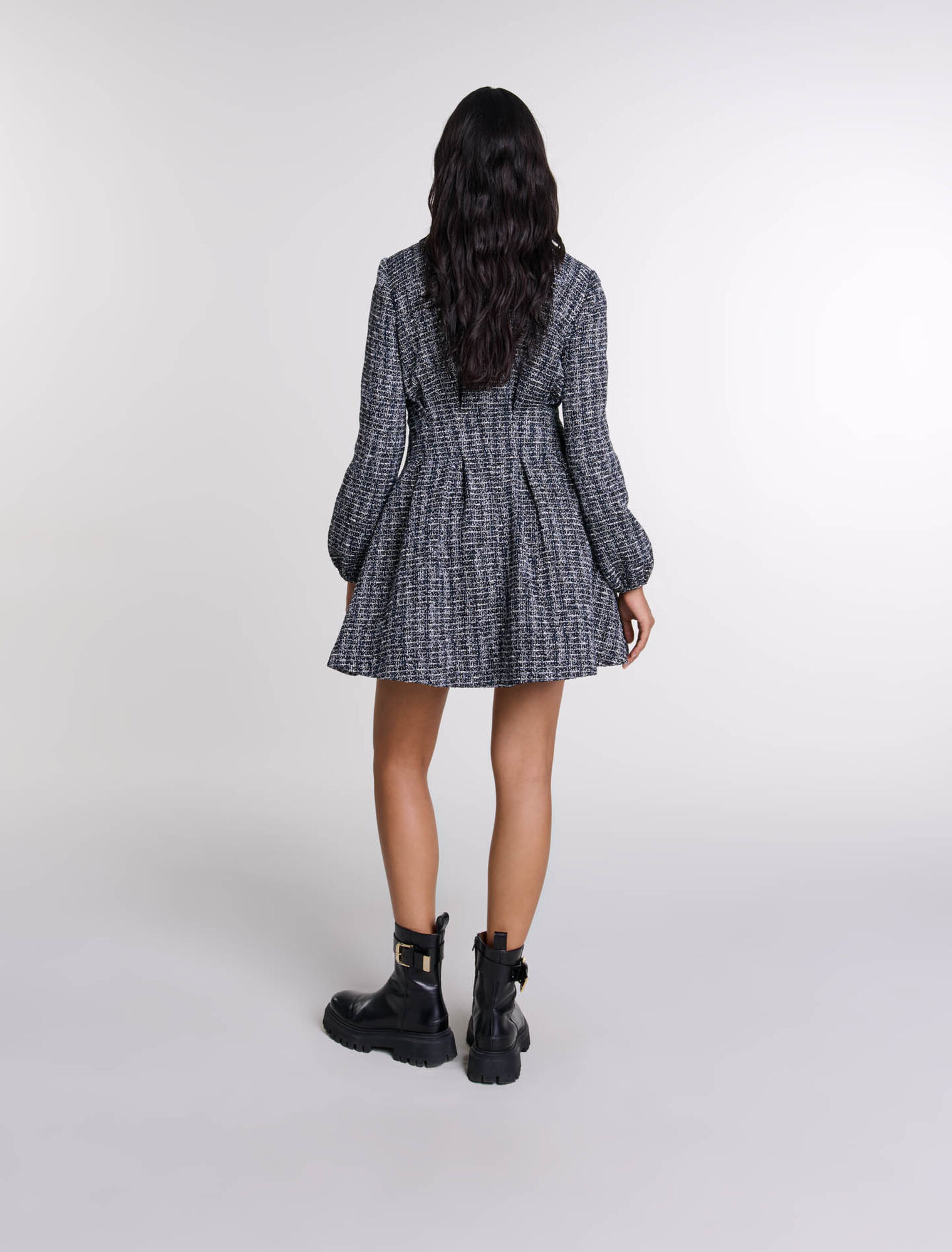 Kurzes Tweedkleid