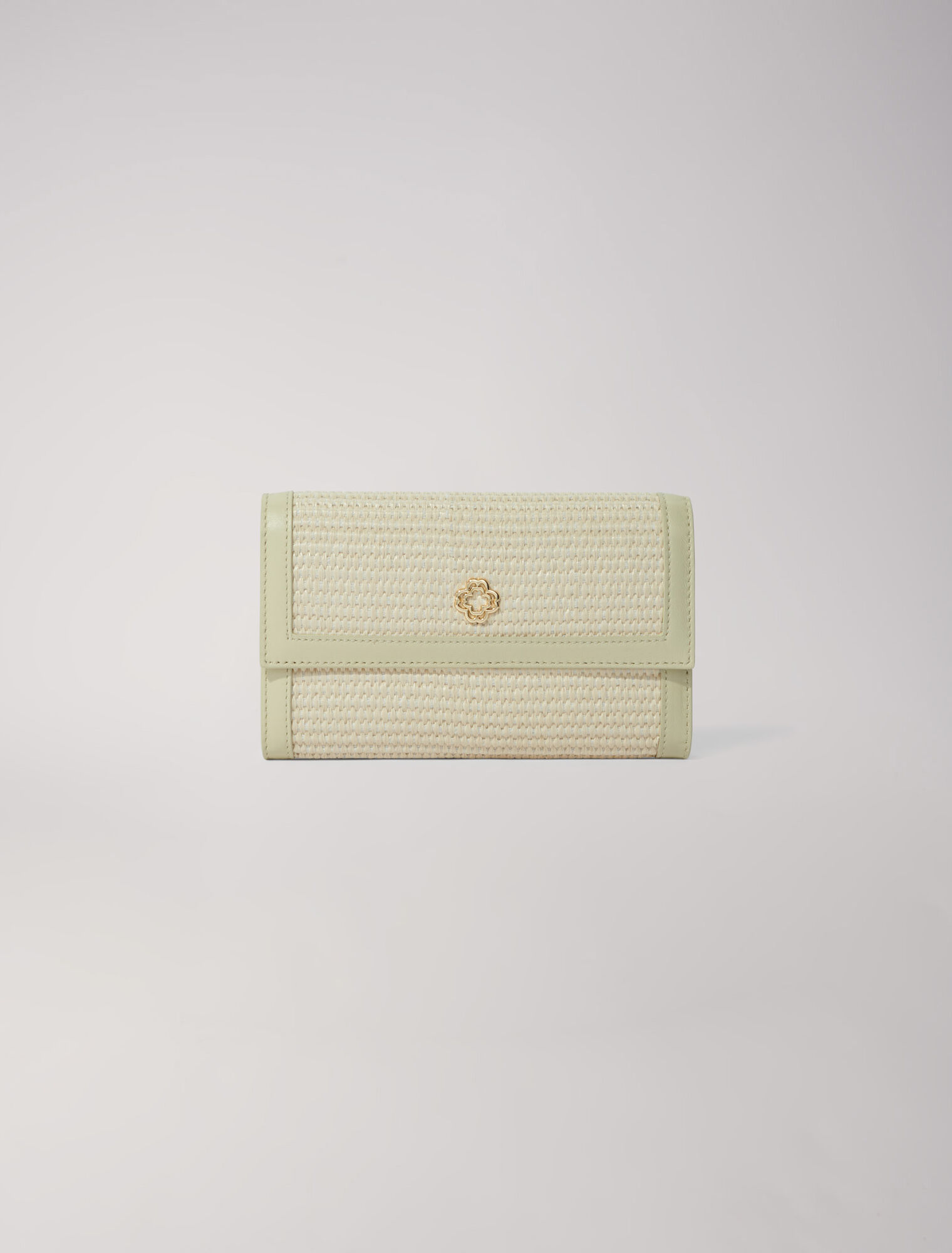 Clutch mit Kette in Bast-Optik