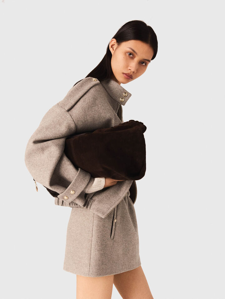 M Tote-Bag aus Wildleder
