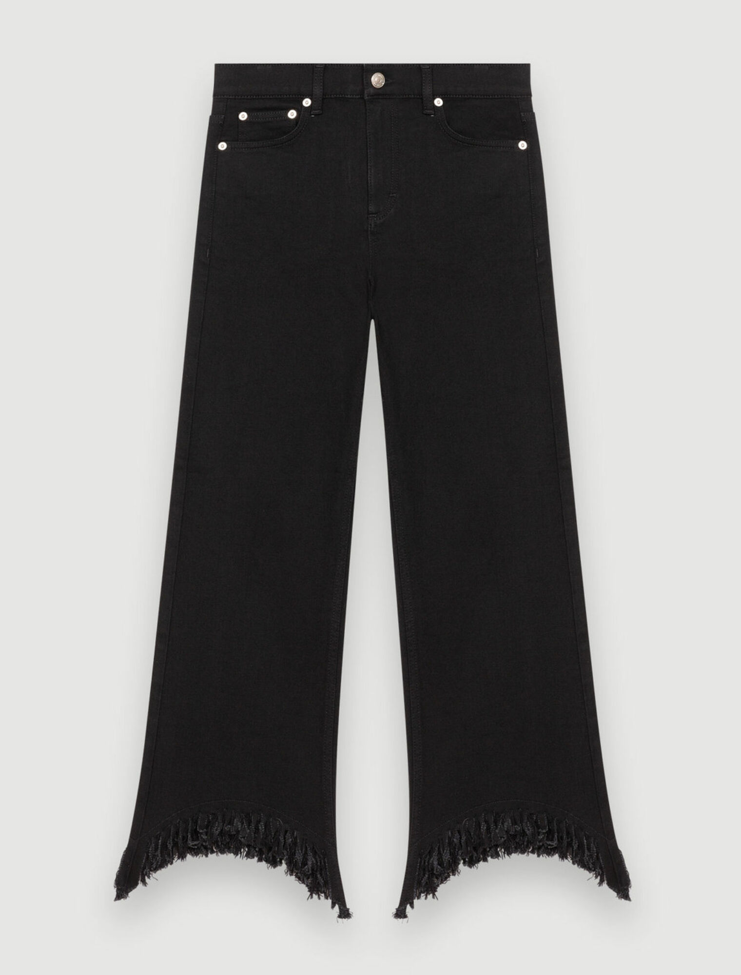 Schwarze Jeans mit hoher