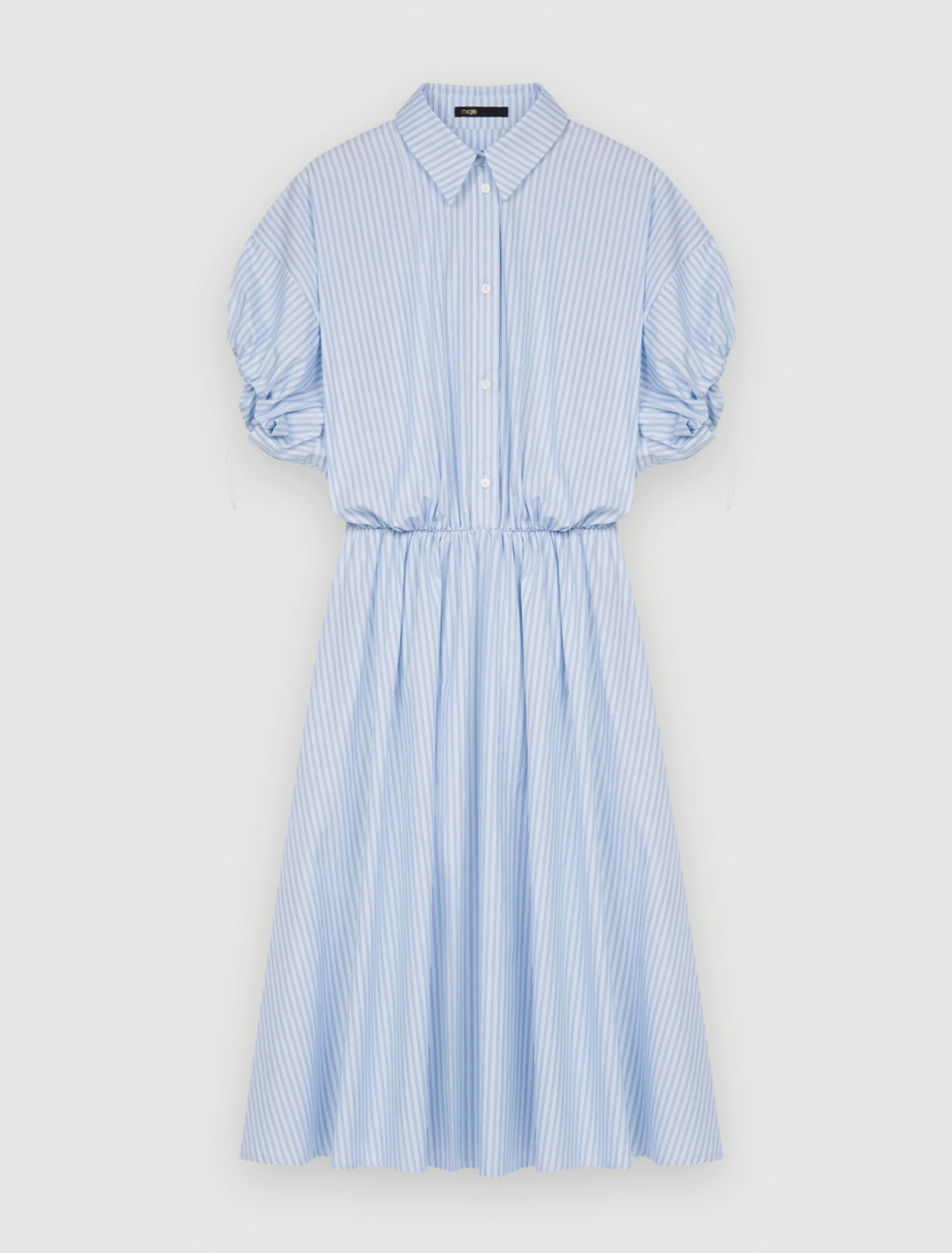 Gestreiftes Hemdblusenkleid