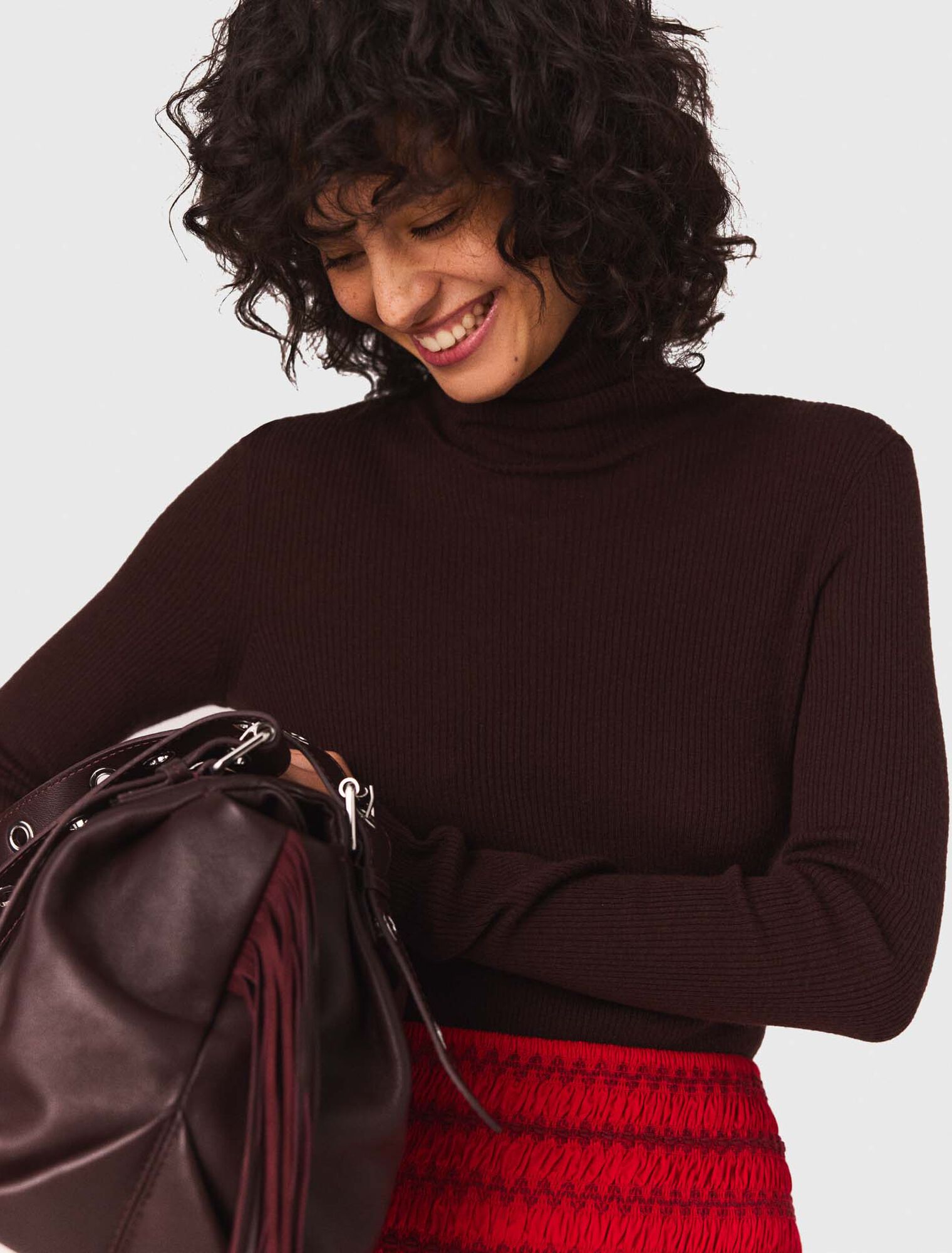 Pullover aus Wolle und Seide