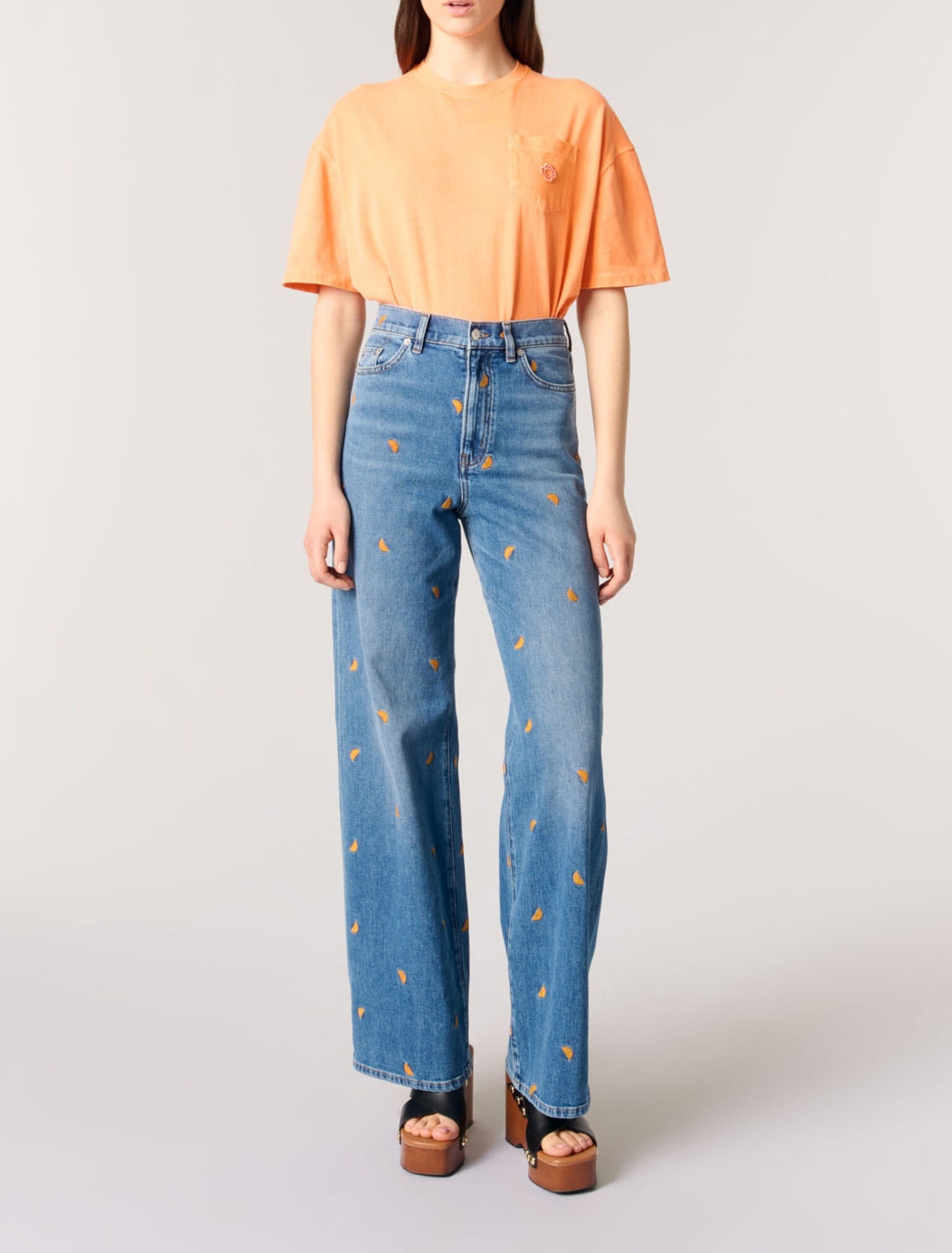 Bestickte Jeans