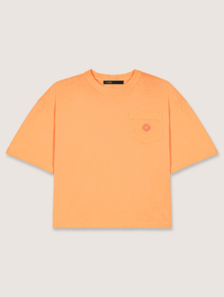 T-Shirt mit Zierlogo