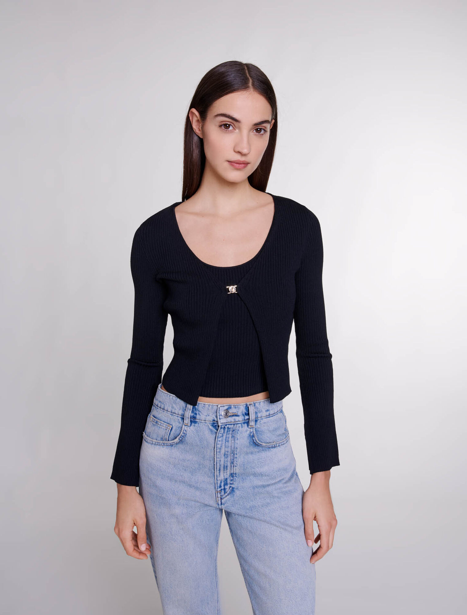 TWINSET AUS STRICK MIT STRETCH-ANTEIL