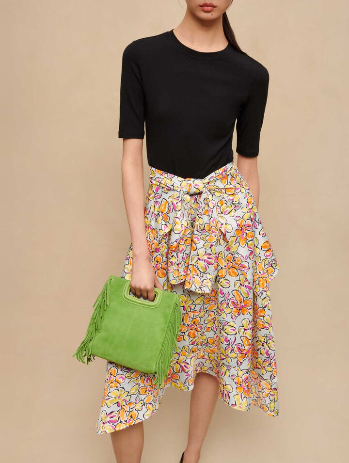 Geknoteter Kleid mit Blumenprint