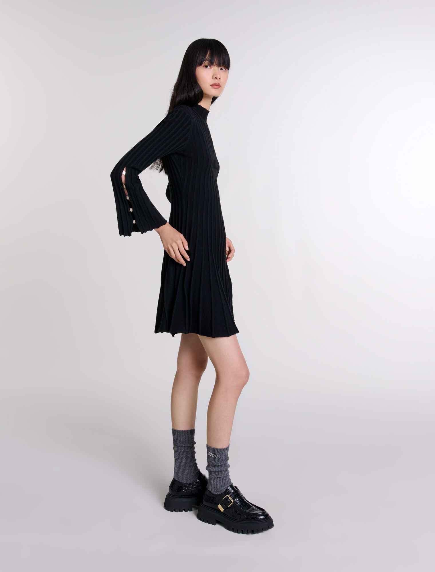 Kurzes Strickkleid
