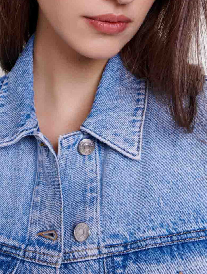 Ärmellose Jeansjacke