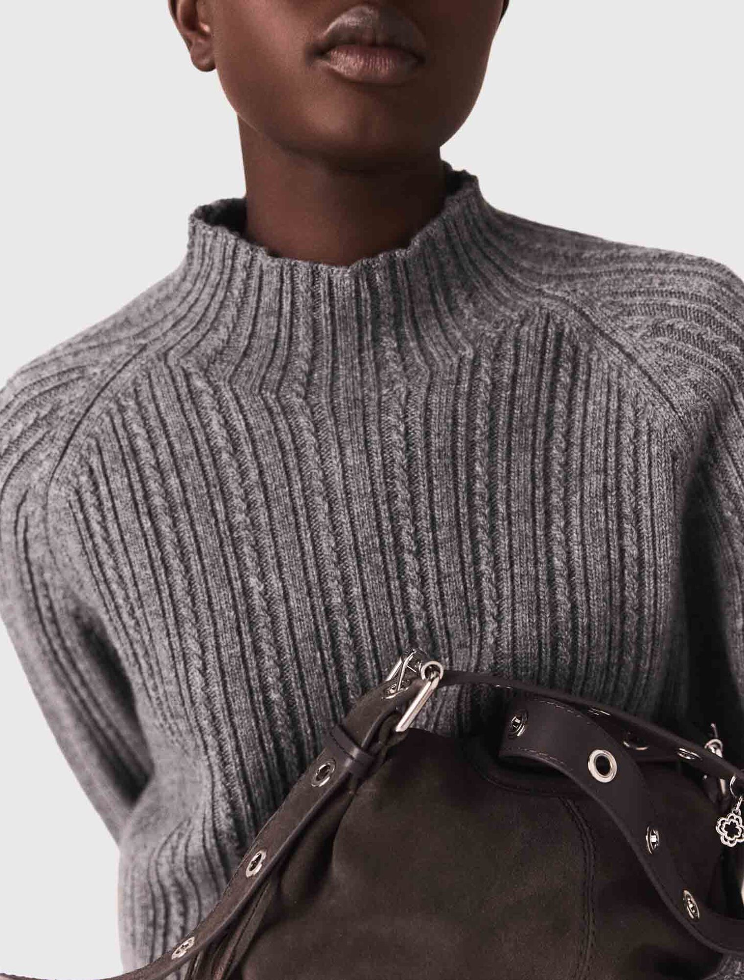 Strickkleid mit abnehmbarem Pulli