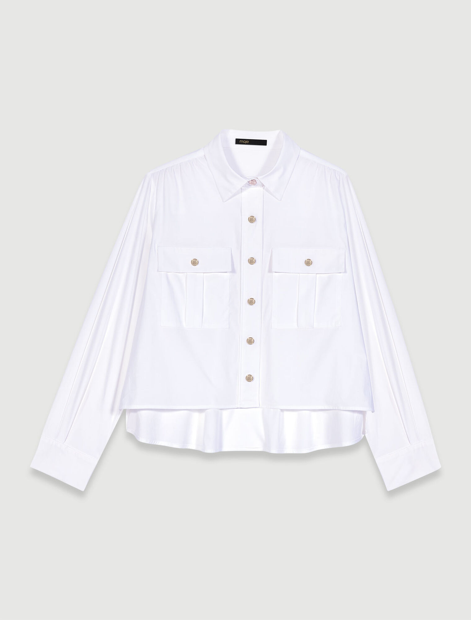 Kurze Bluse aus Baumwolle