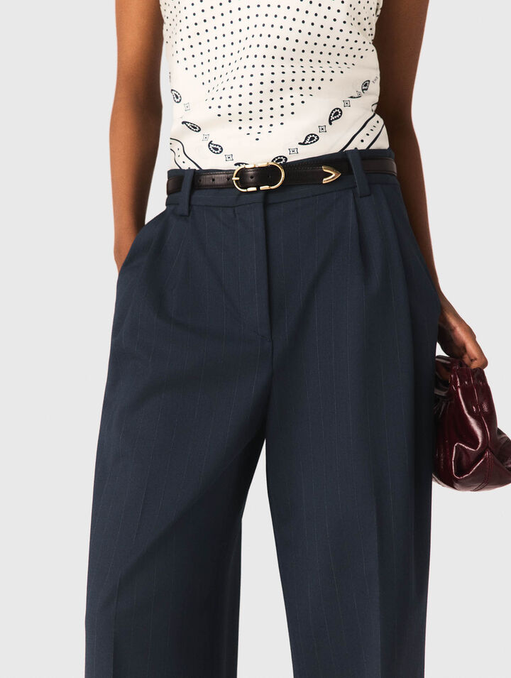 Gestreifte Anzughose