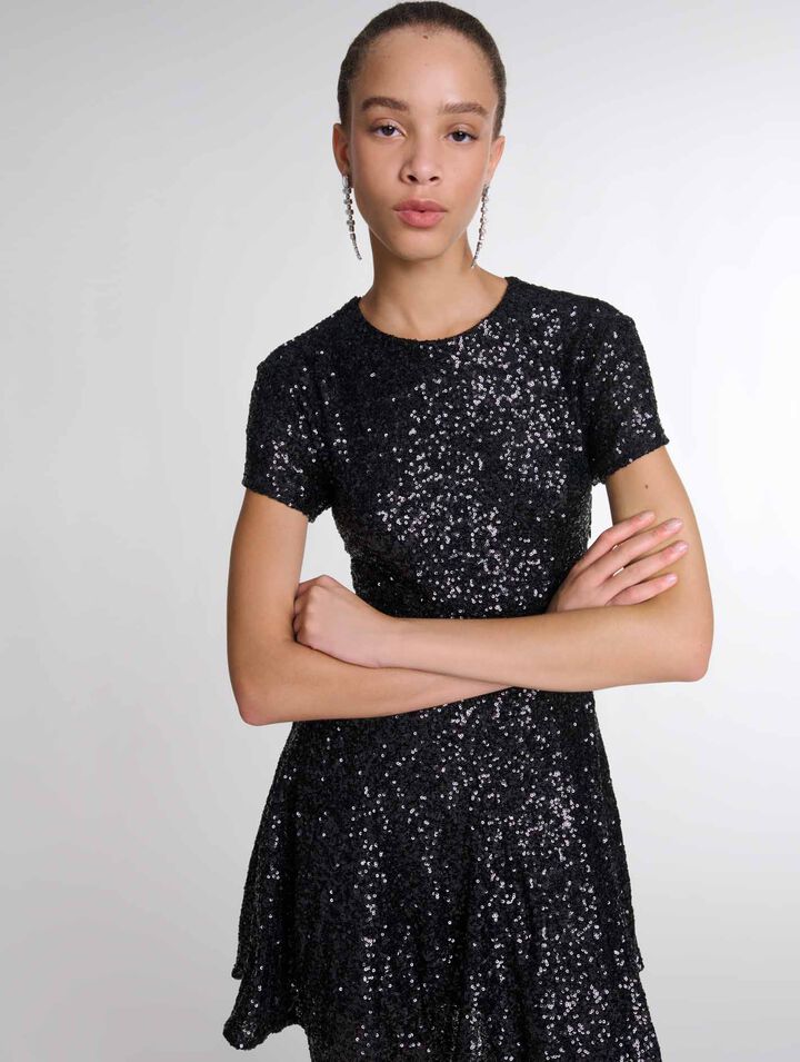 Kurzes Paillettenkleid