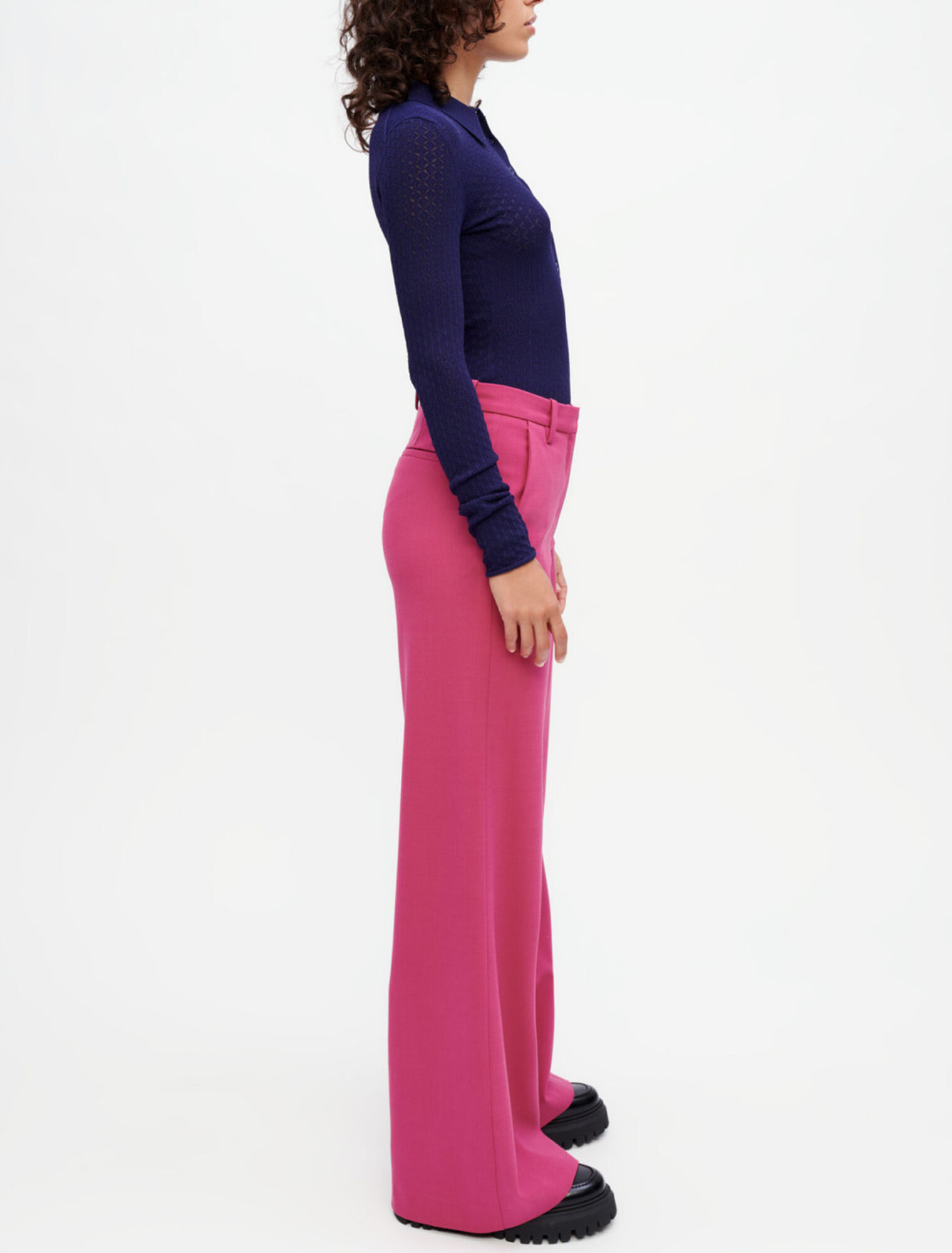 Weite Stretch-Schneiderhose