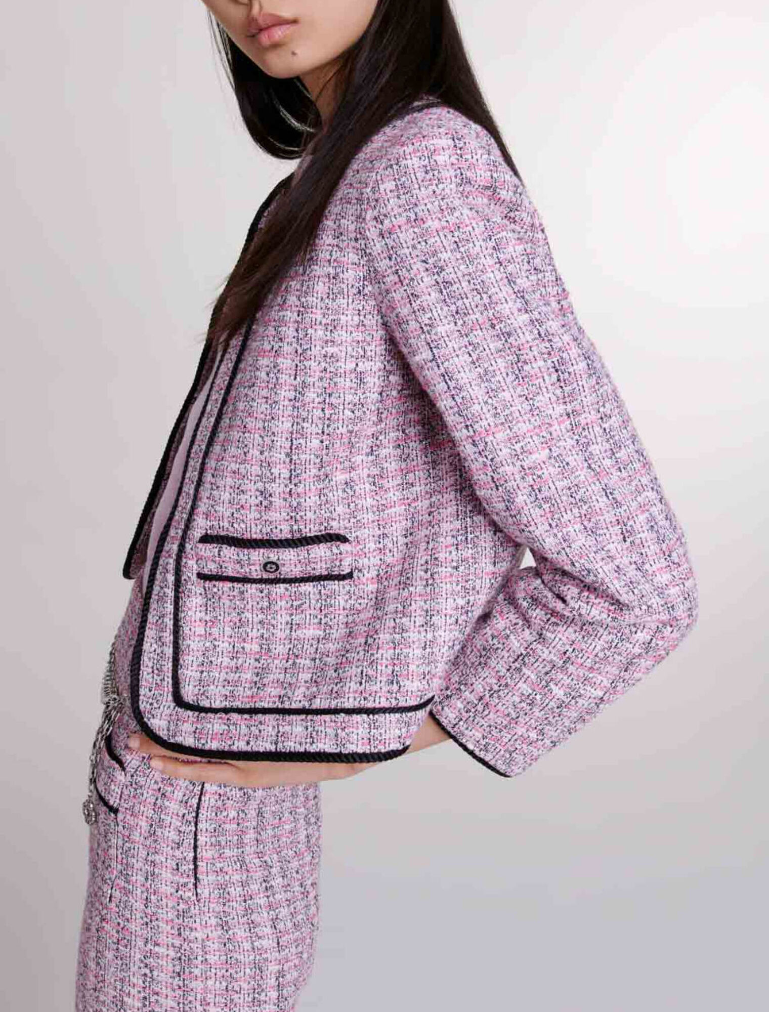 Kurze Tweed-Jacke