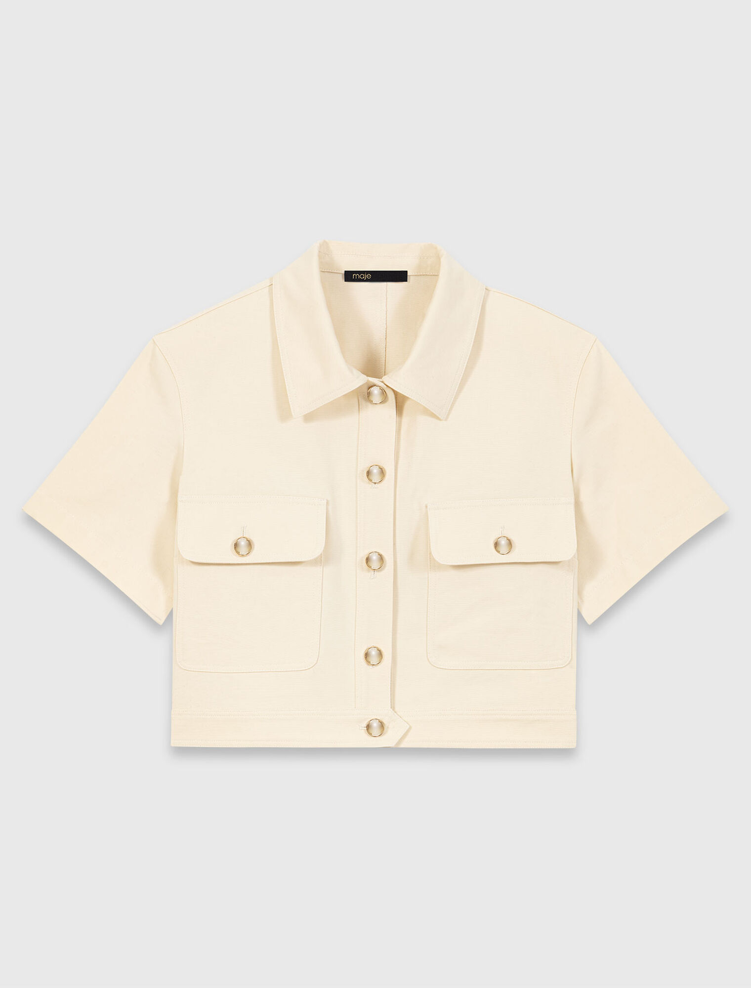 Kurze Jacke mit kurzen &Auml;rmeln